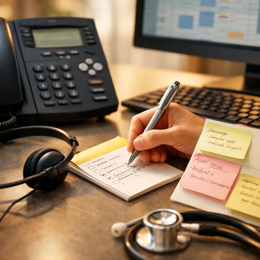 Télésecrétariat médical à distance : gestion des appels et des messages pour cabinet de santé